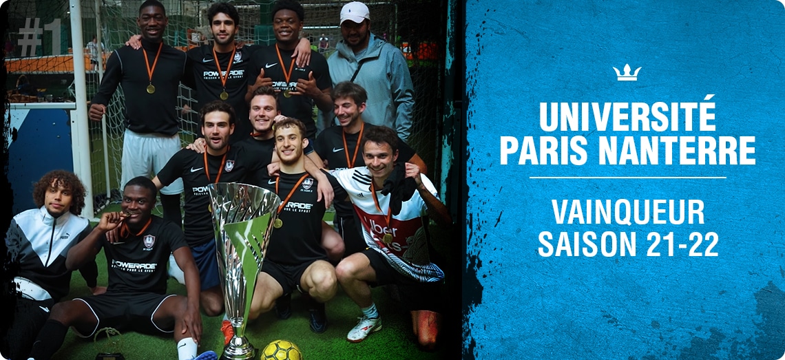 vainqueurs de la student league powerade by urbansoccer saison 2021 - 2022