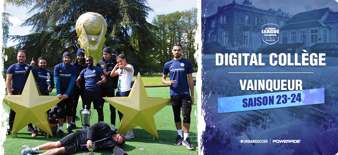 Vainqueur studen league digital collège saison 2023 2024 à clairefontaine